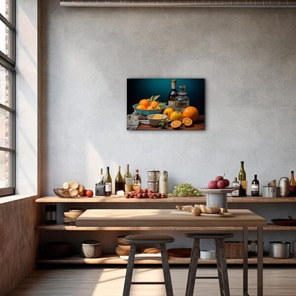 Kitchen Wall Decor - Oranges Kitchen Canvas Wall Art Print - Image 3